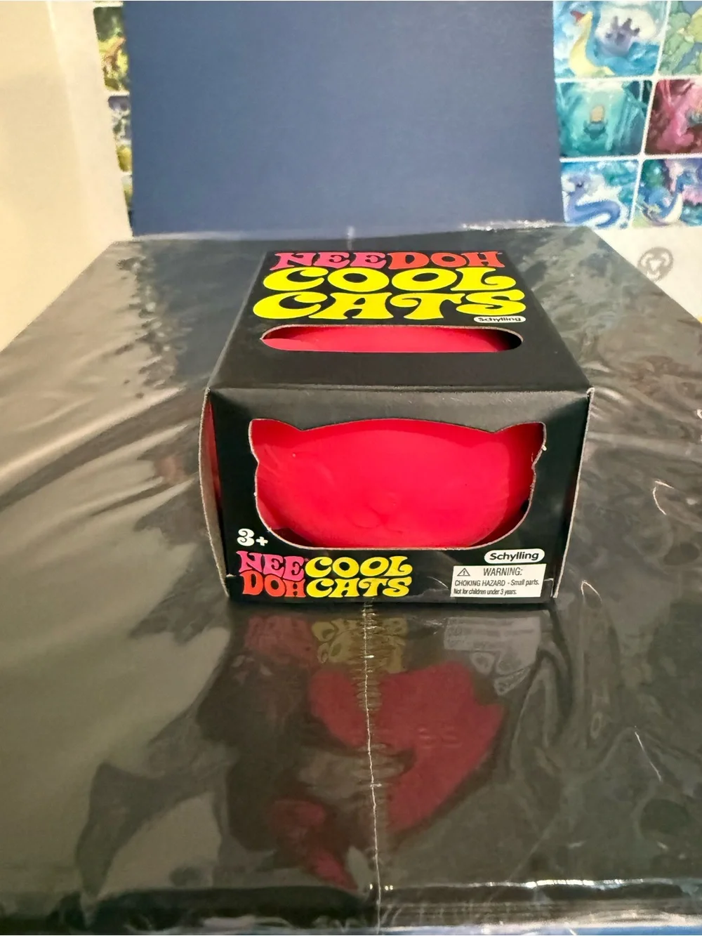 NeeDoh Cool Cats Red Cat Squeeze Toy by